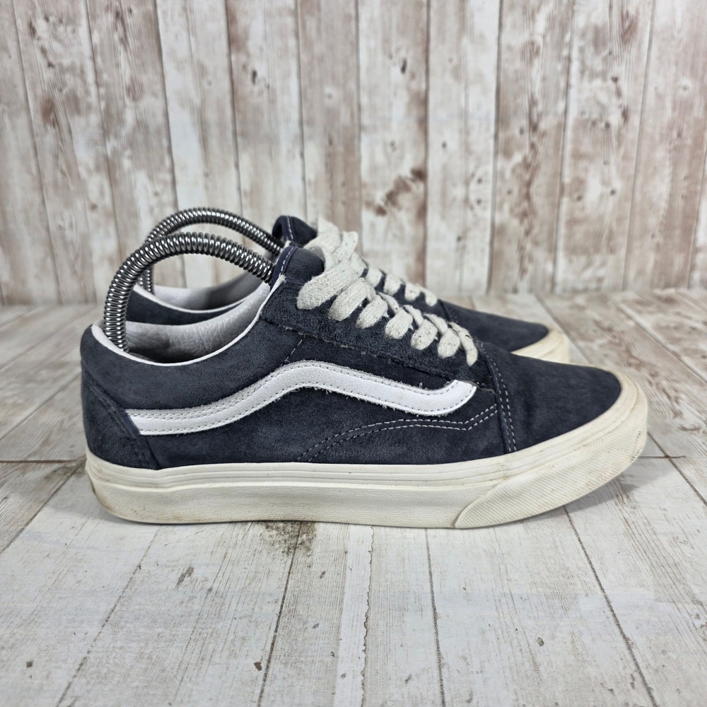 Vans Old Skool Navy Blue Suede Low Top Skate Sneakers Womens 7.5 Mens 6